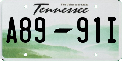 TN license plate A8991I