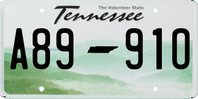TN license plate A8991O