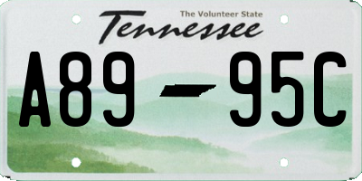 TN license plate A8995C
