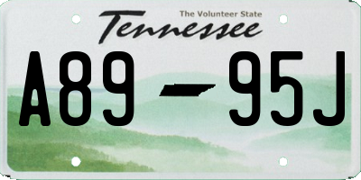 TN license plate A8995J