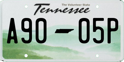 TN license plate A9005P