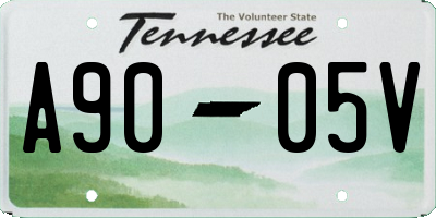 TN license plate A9005V