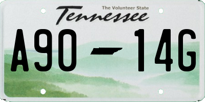 TN license plate A9014G