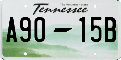 TN license plate A9015B