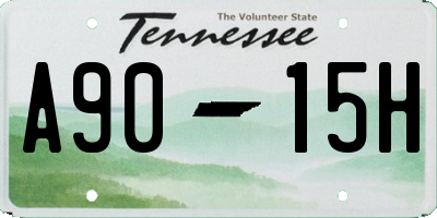 TN license plate A9015H