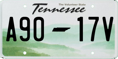TN license plate A9017V