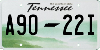 TN license plate A9022I