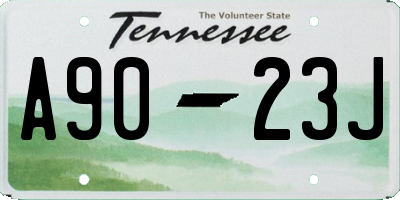 TN license plate A9023J