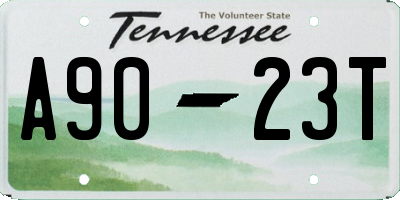 TN license plate A9023T