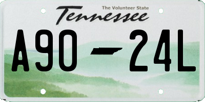 TN license plate A9024L