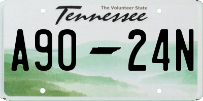 TN license plate A9024N