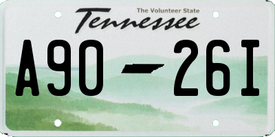 TN license plate A9026I