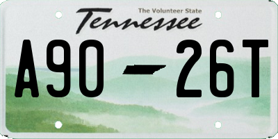 TN license plate A9026T