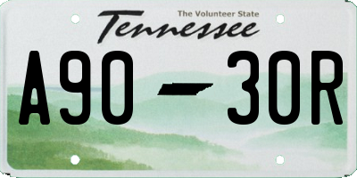 TN license plate A9030R