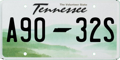 TN license plate A9032S