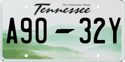 TN license plate A9032Y