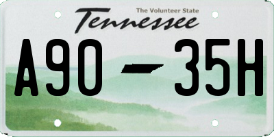 TN license plate A9035H