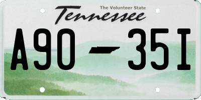 TN license plate A9035I