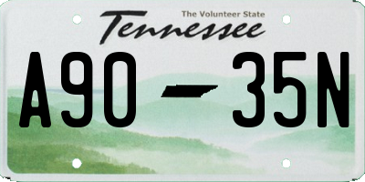 TN license plate A9035N