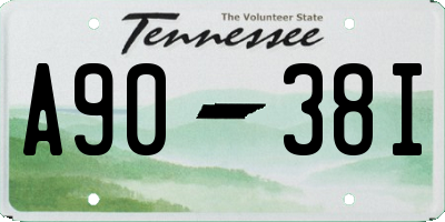 TN license plate A9038I