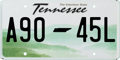TN license plate A9045L