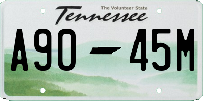 TN license plate A9045M