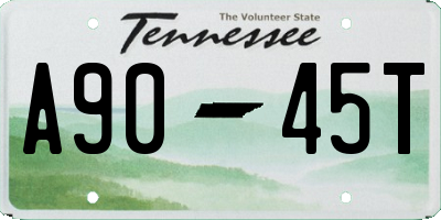 TN license plate A9045T