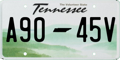 TN license plate A9045V