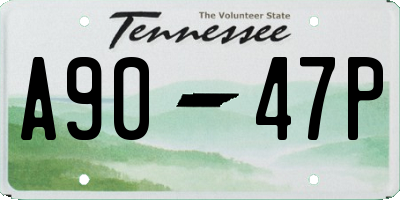 TN license plate A9047P