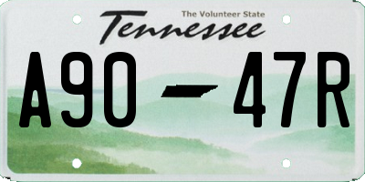 TN license plate A9047R