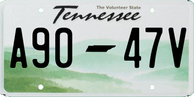 TN license plate A9047V