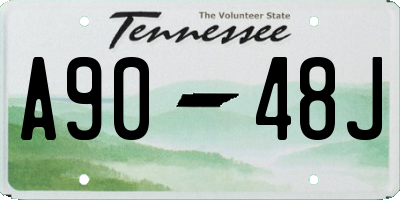 TN license plate A9048J