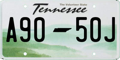 TN license plate A9050J