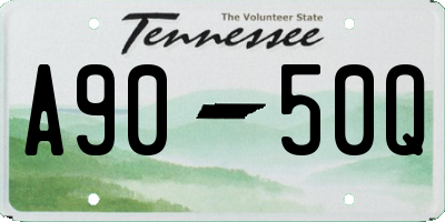 TN license plate A9050Q
