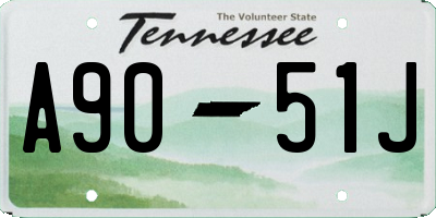 TN license plate A9051J
