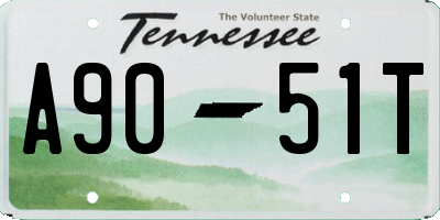 TN license plate A9051T
