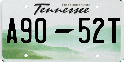 TN license plate A9052T