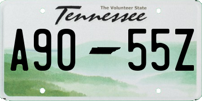 TN license plate A9055Z