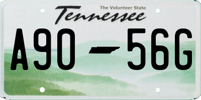 TN license plate A9056G