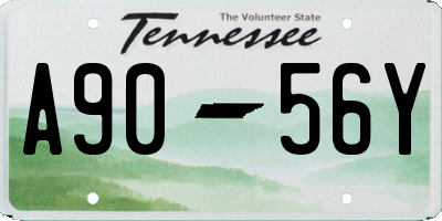 TN license plate A9056Y
