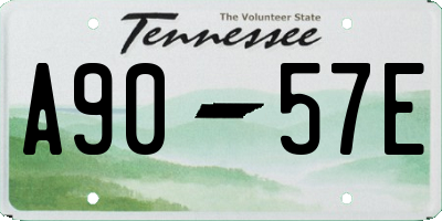 TN license plate A9057E