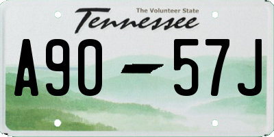 TN license plate A9057J