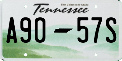 TN license plate A9057S