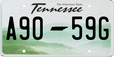 TN license plate A9059G