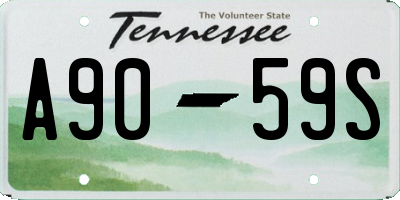 TN license plate A9059S