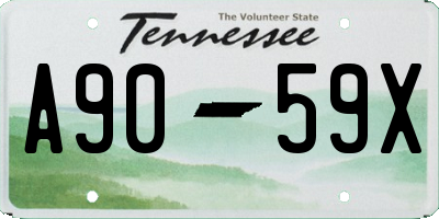 TN license plate A9059X