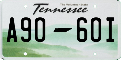TN license plate A9060I