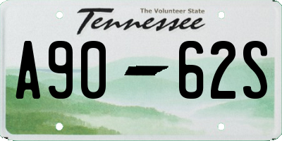 TN license plate A9062S