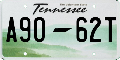 TN license plate A9062T