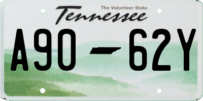 TN license plate A9062Y